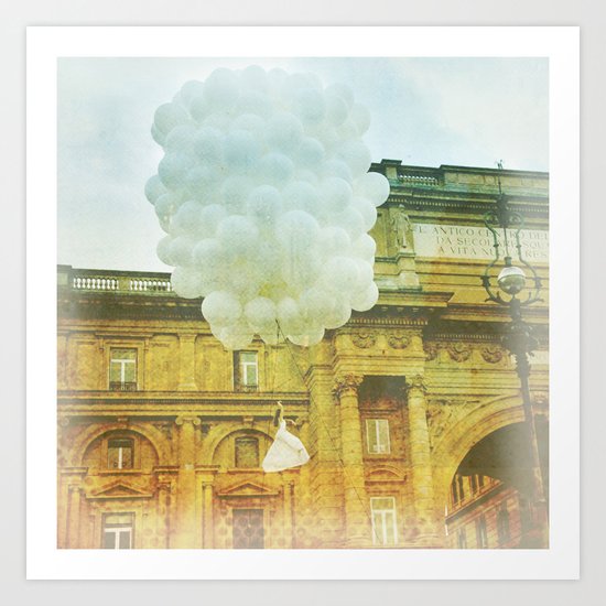 US AND THEM _ leaving them Art Print
