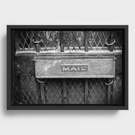 Signs: Mail Framed Canvas
