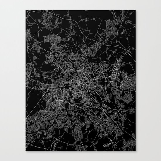 Berlin map Canvas Print
