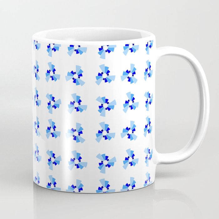 Symmetric patterns 158 blue Coffee Mug