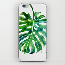 Monstera leaf Green iPhone Skin