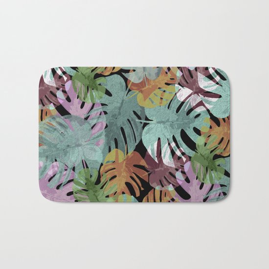 Monstera Night Glory Bath Mat