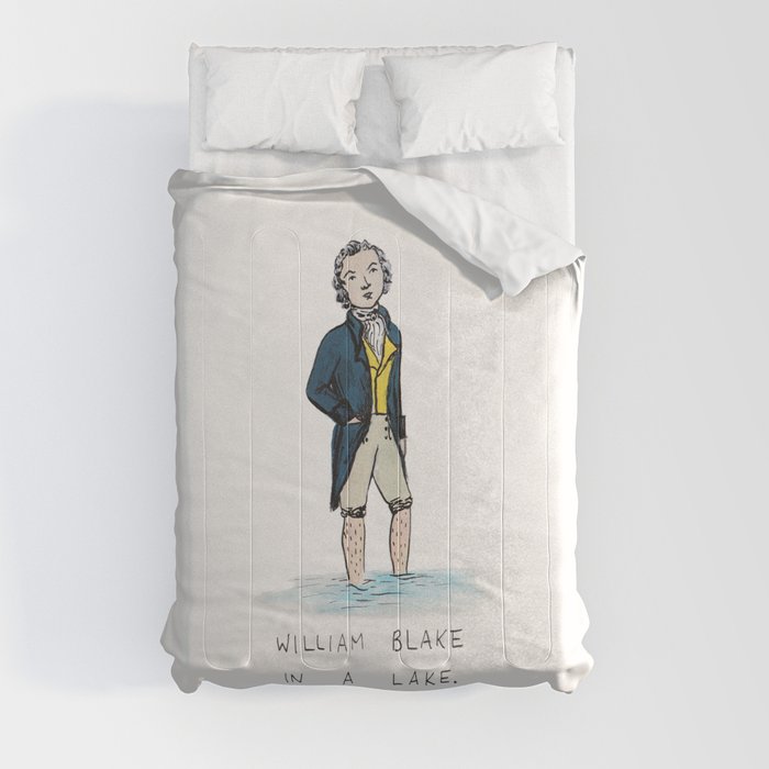 William Blake in a Lake Comforter