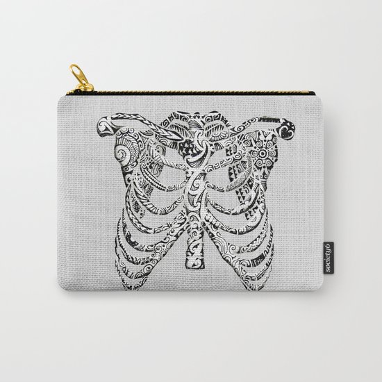 Ribcage Tattoo Carry-All Pouch