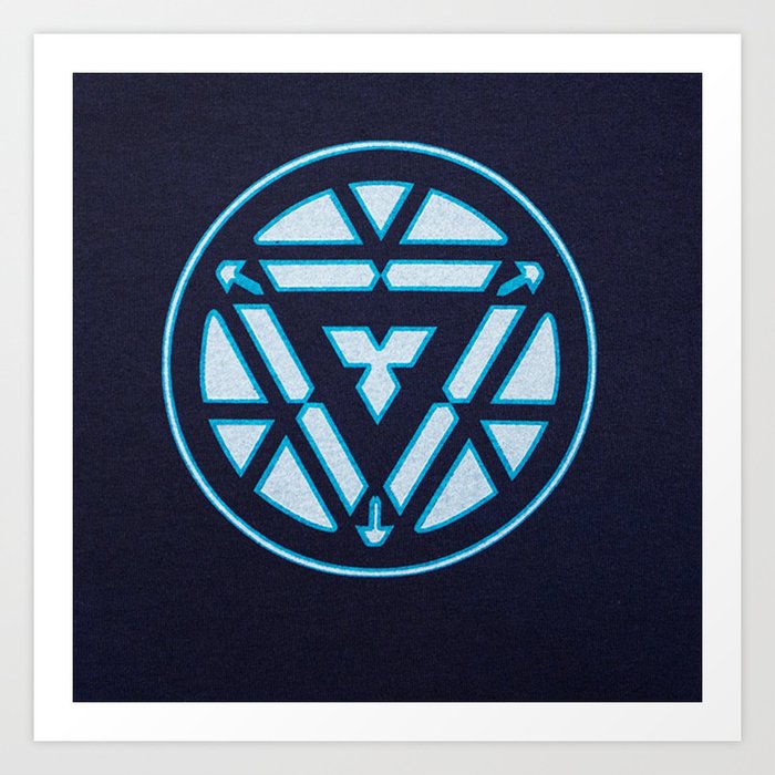 Arc Reactor Iron Man Art Print By Lucke
