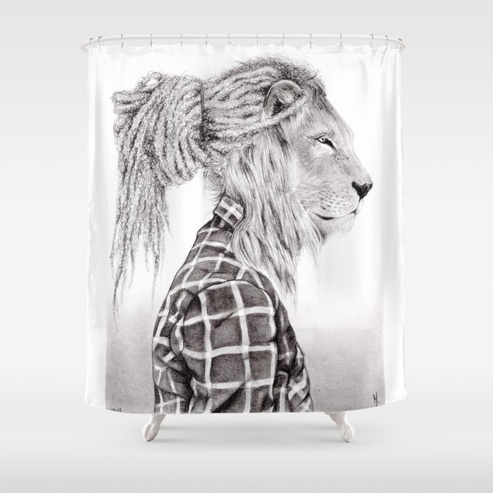 Details about   Soul Keeper Lion JoJoesArt Modern Bathroom Waterproof Bath Shower Curtain 