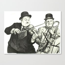 Laurel and Hardy Canvas Print