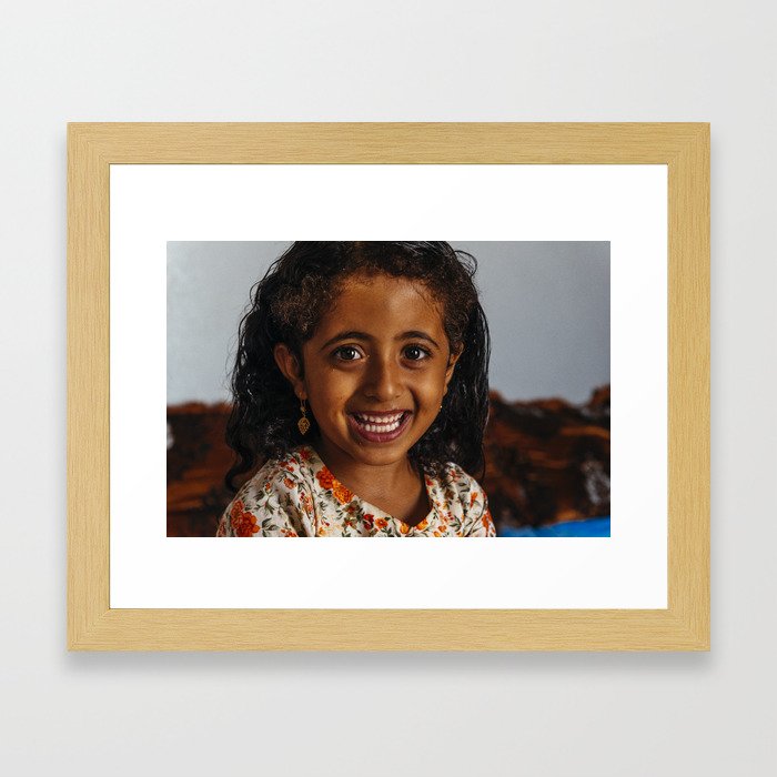 Little bedouin - Oman Framed Art Print