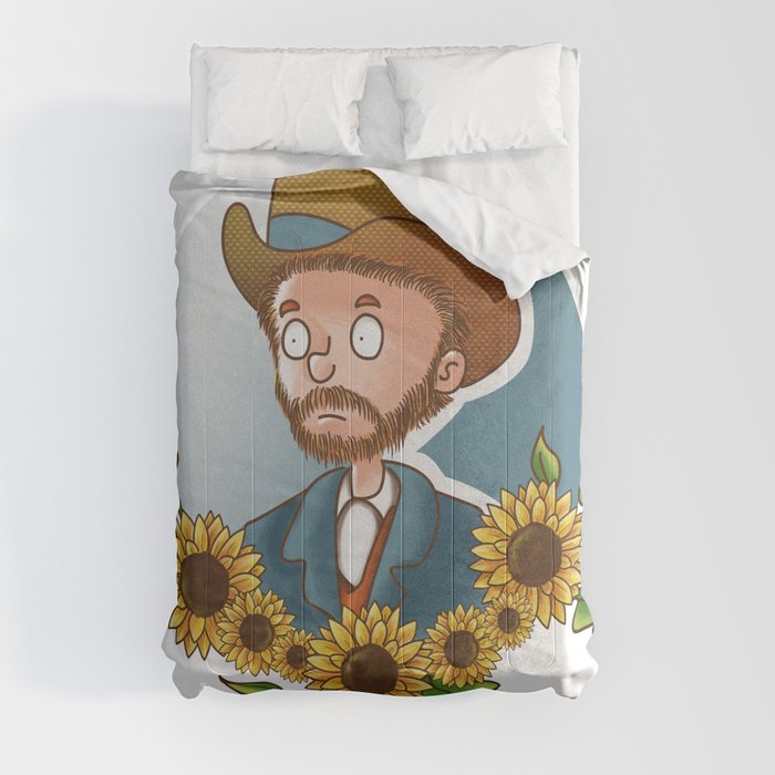 The man of sunflowers Comforter