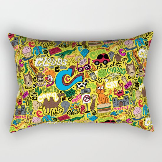 C Pattern Rectangular Pillow