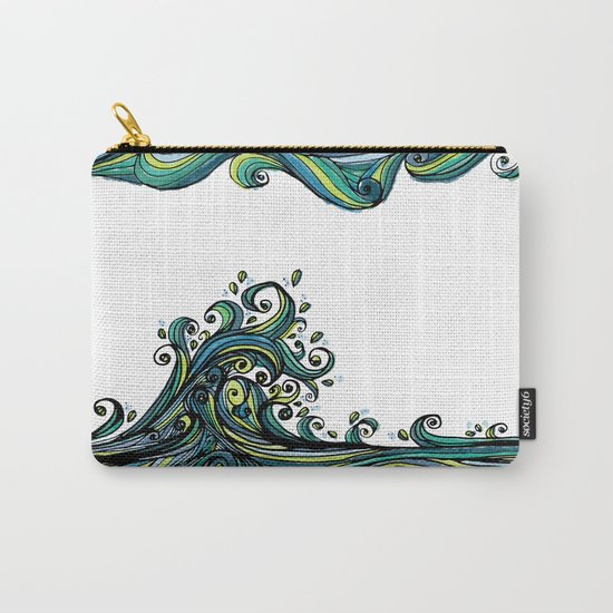 Crashing Wave Tangle Carry-All Pouch