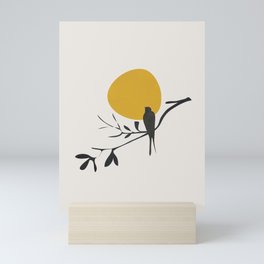 Bird and the Setting Sun Mini Art Print