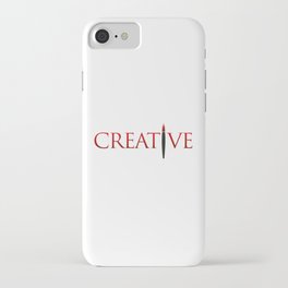 Creative Word with Pen iPhone Case