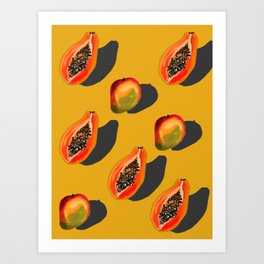 mango papaya dream Art Print