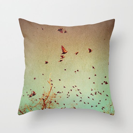 The Birds Throw Pillow
