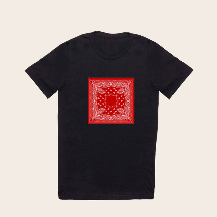 Bandana in Red White T Shirt by Walk on Water Society6