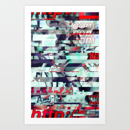 Glitch Decon 3 Art Print