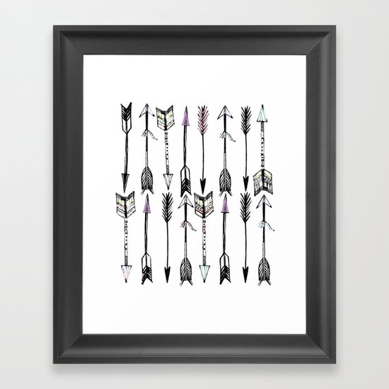 Arrows & more arrows Framed Art Print