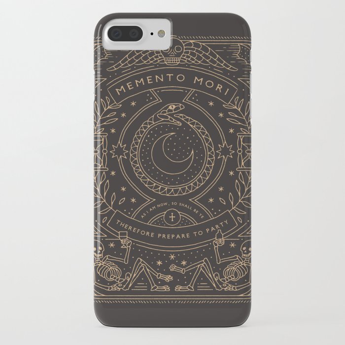memento mori - prepare to party iphone case