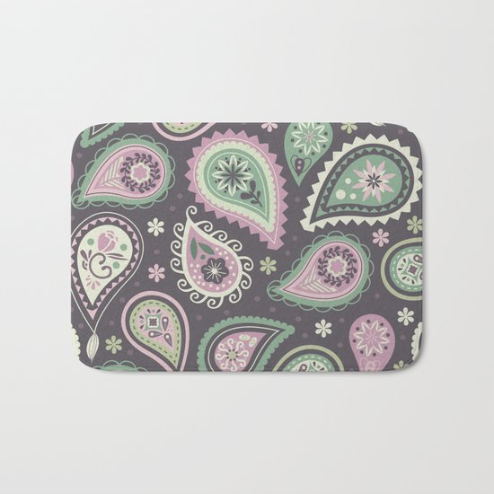 Soft romatic paisleys Bath Mat