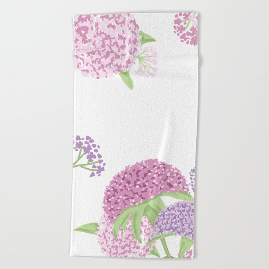 Beautiful hydrangeas Beach Towel