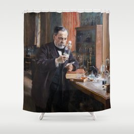 Albert Edelfelt - Portrait of Louis Pasteur Shower Curtain