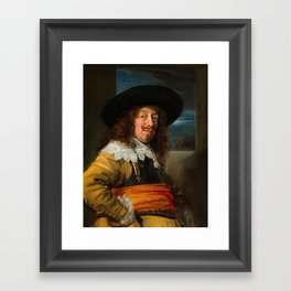 Portrait of a Member of the Guard by Frans Hals Framed Art Print