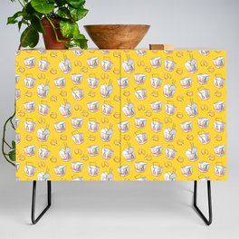 Chinese takeout - canary yellow Credenza