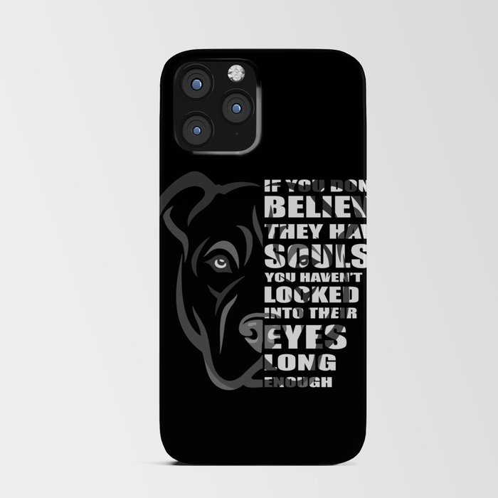 Pitbull soul design, gift for Pitbull lovers & rescuers iPhone Card Case