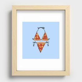 Pizza Bikini Recessed Framed Print
