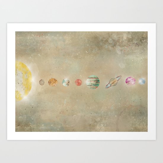 Solar system Art Print