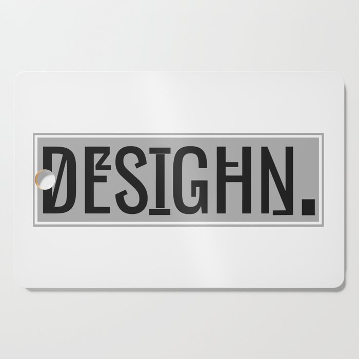 W4: Text Logo 'v 2.0' • DESIGHN. Cutting Board