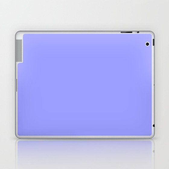 Periwinkle Blue solid color modern abstract pattern  Laptop & iPad Skin