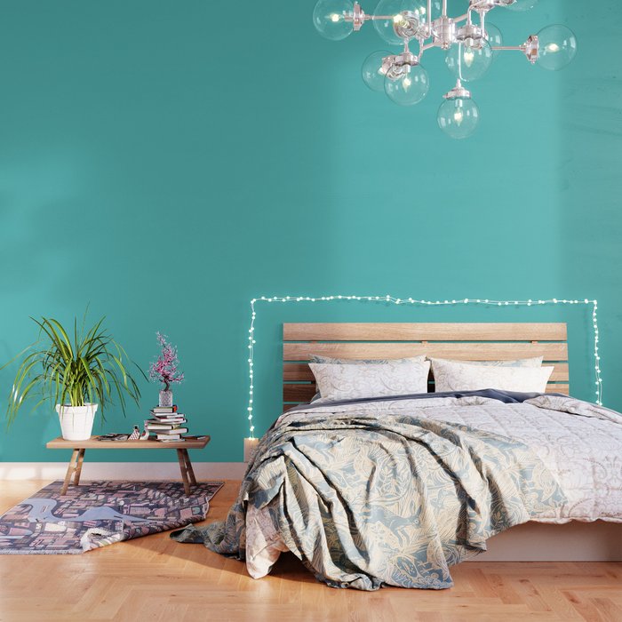 Dunn Edwards 2019 Trending Colors Port Hope Light Aqua Blue Teal Turquoise De5731 Solid Col Wallpaper By Simplysolids