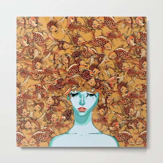 Head up, love Metal Print