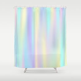 Pastel rainbow abstract Shower Curtain