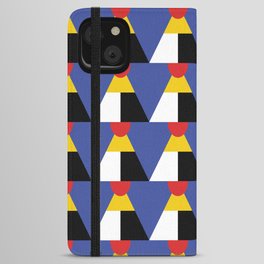 geometric pattern bauhaus primary colors iPhone Wallet Case