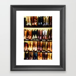 Boots on Boots Framed Art Print