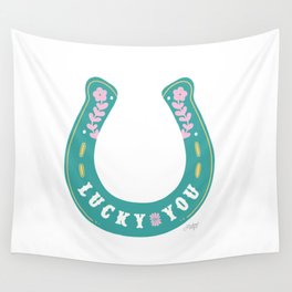 Lucky You Horse Shoe Wall Tapestry