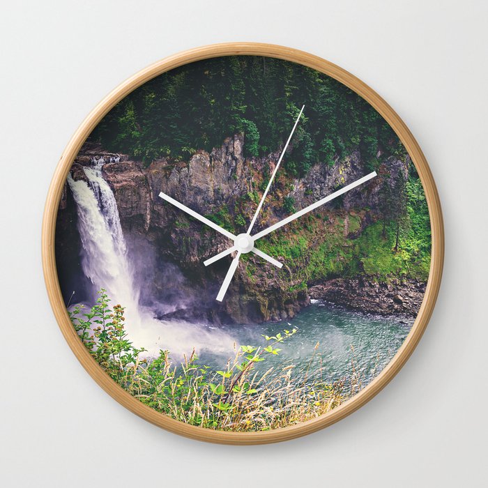 Snoqualmie Falls Wall Clock
