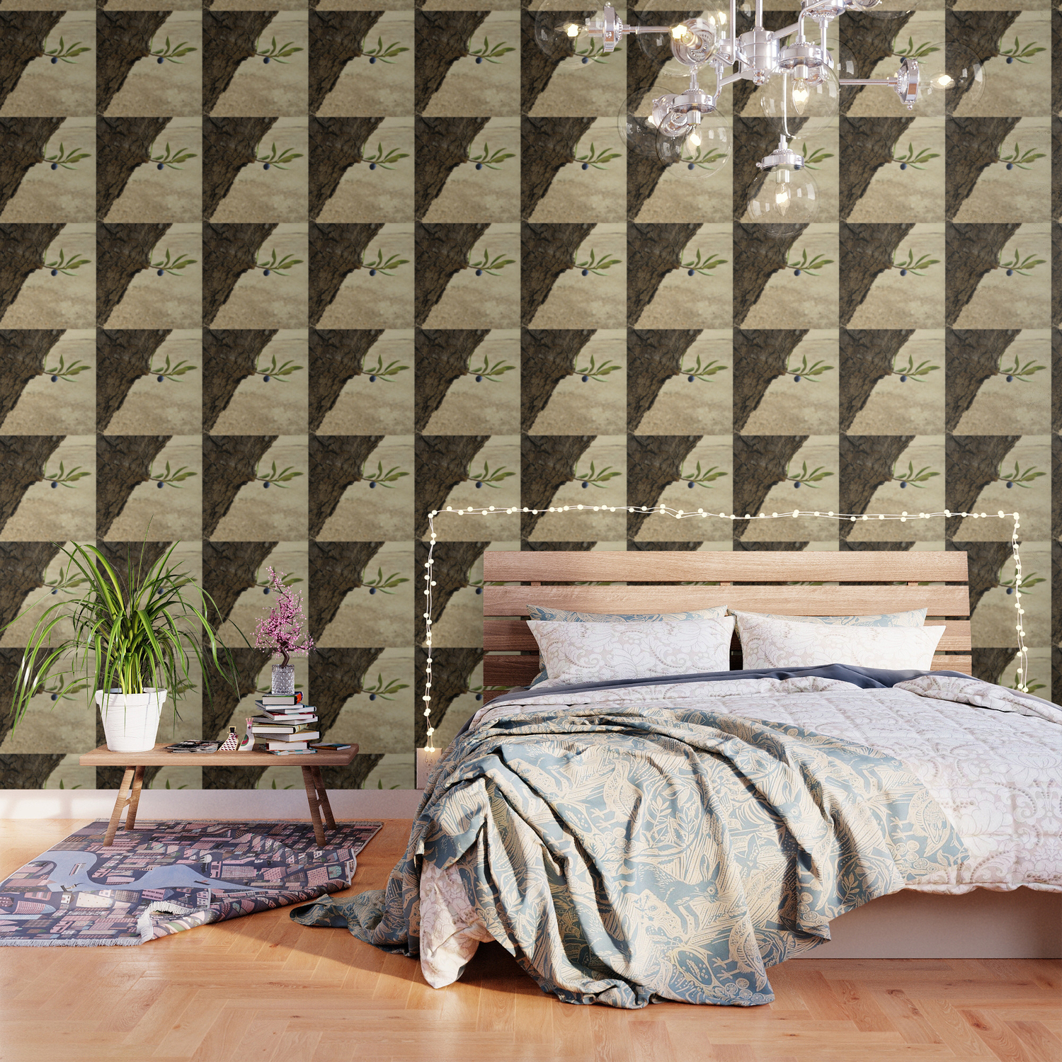 Olive Branch Wallpaper By Annaki Society6
