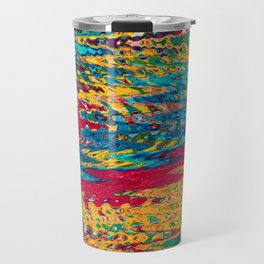 Multi Colored Wave Travel Mug