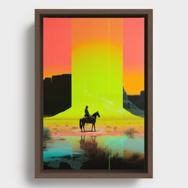 Neon West - Incinerator  Framed Canvas