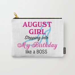 August Girl Birthday Carry-All Pouch | Augustgirl, Birthdaygift, Augustbirthday, Graphicdesign 