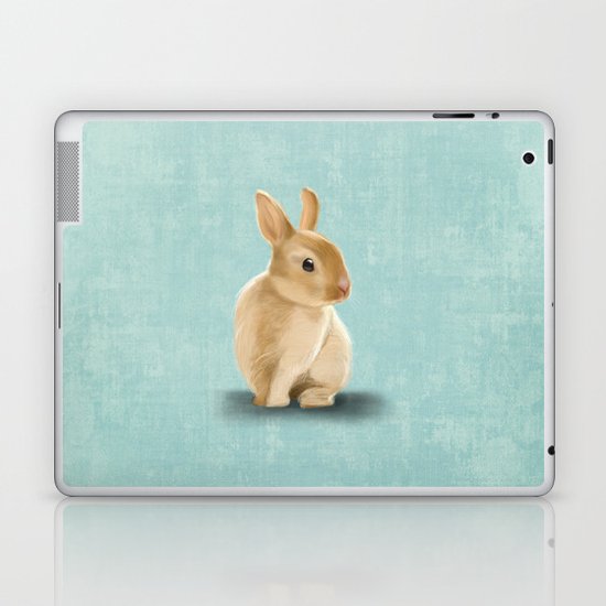 Portrait of a little bunny Laptop & iPad Skin