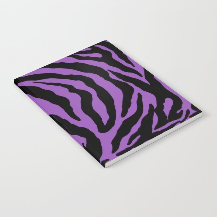 Purple Zebra Background Notebook