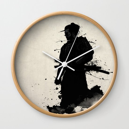 Samurai Wall Clock