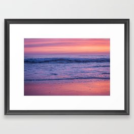 Beautiful California sunset Framed Art Print