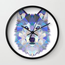 Colorful Wolf Wall Clock