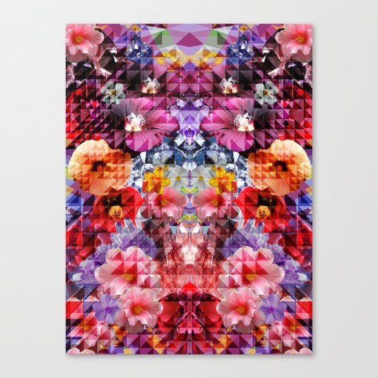 Crystal Floral Canvas Print